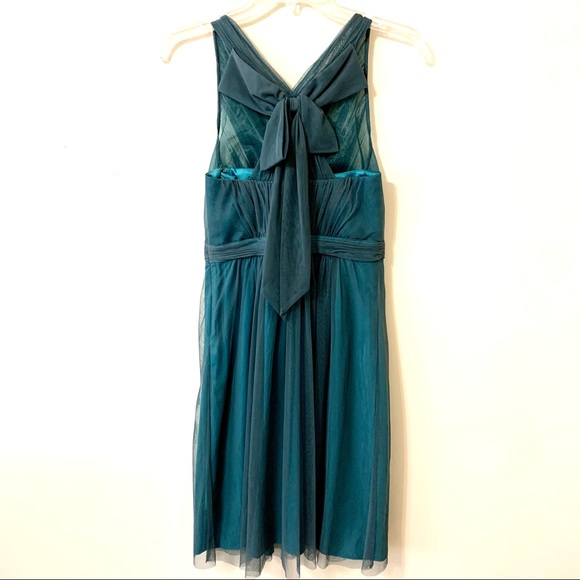 NWT Anthropologie Hitherto Party Dress Green Sz 4 - Picture 5 of 16